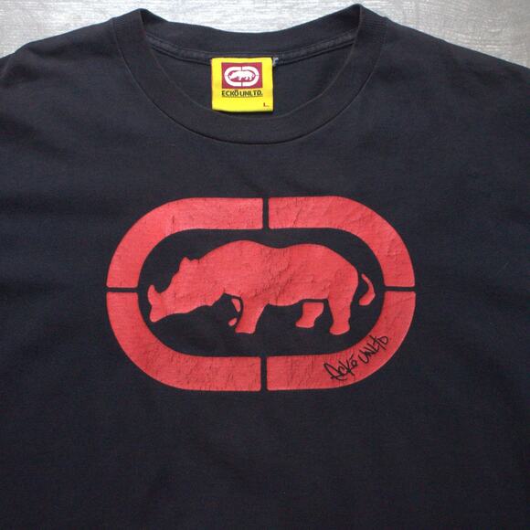 VINTAGE VTG Y2K ECKO UNLIMITED Hip Hop Logo Jersey T-Shirt 72 L - Picture 1 of 8